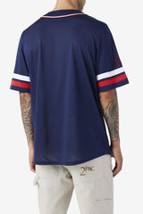FILA 2Pac Baseball Jersey 410 FILA NAVY / FILA RED / WHITE | Men Tops