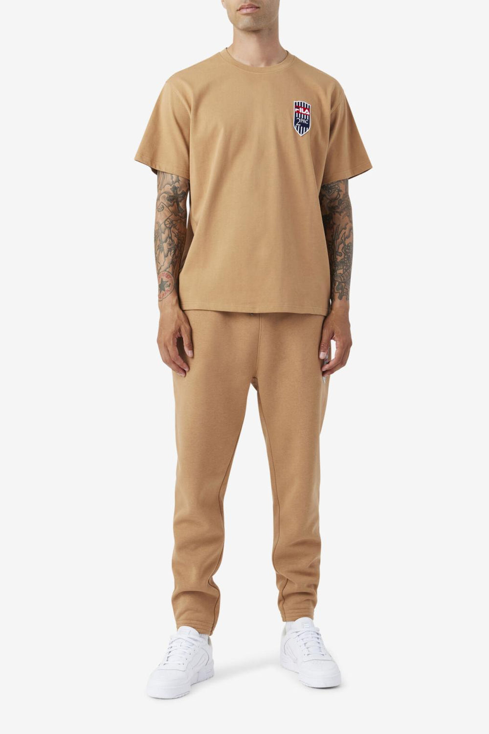 FILA 2Pac Patch Tee 227 TOBACCO BROWN | Men Tops