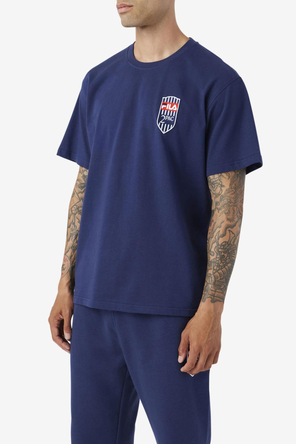 FILA 2Pac Patch Tee 410 FILA NAVY | Men Tops