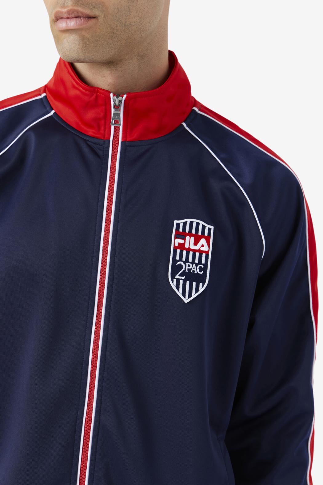 FILA 2Pac Track Jacket 410 FILA NAVY / FILA RED / WHITE | Men Sweatsuits &amp; Tracksuits