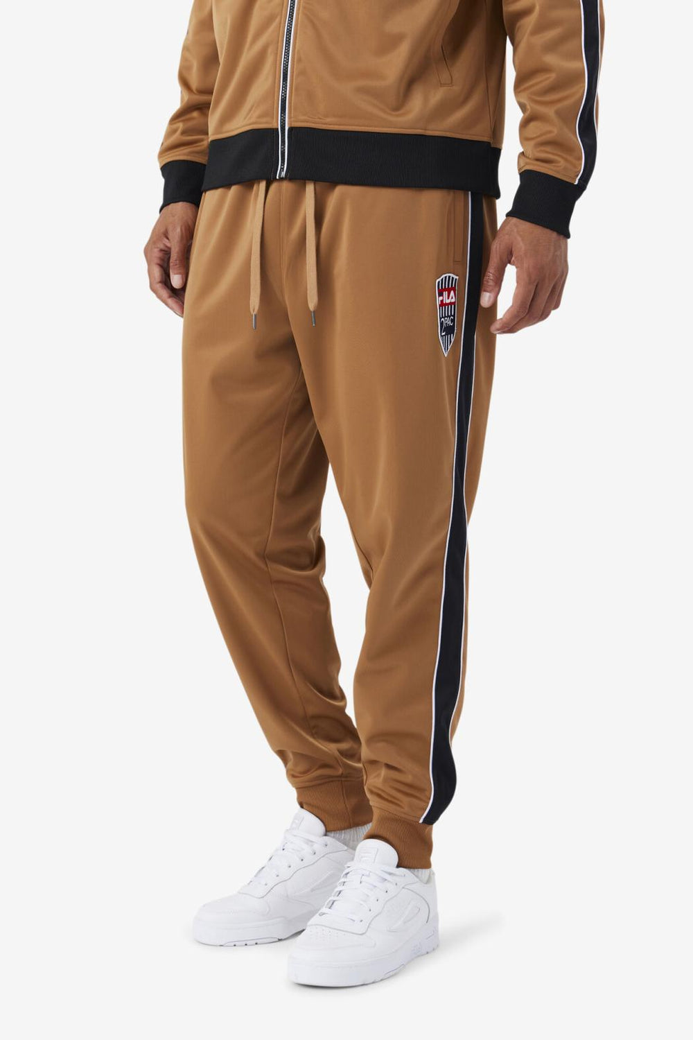 FILA 2Pac Track Pant 227 TOBACCO BROWN / WHITE | Men Sweatsuits &amp; Tracksuits