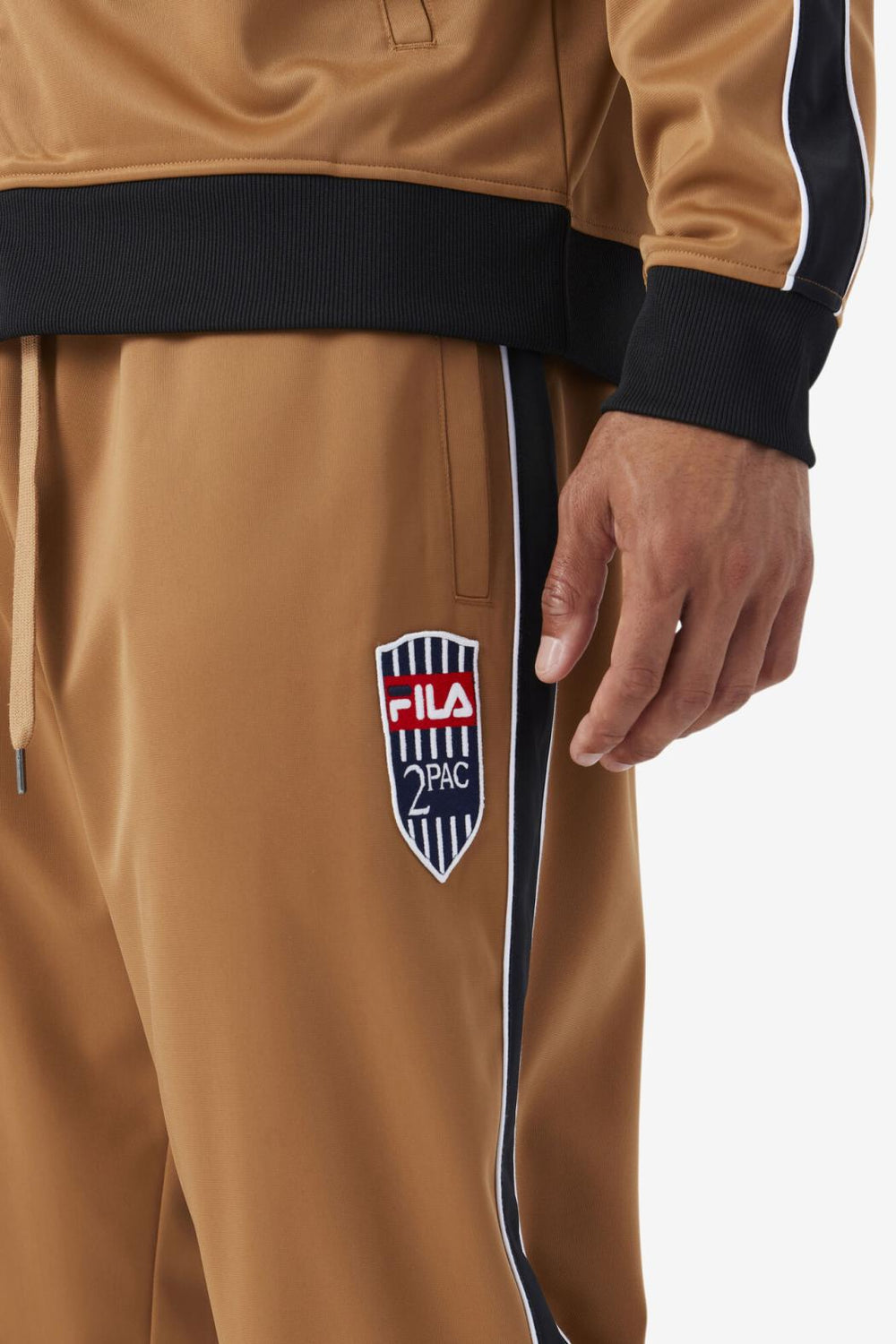 FILA 2Pac Track Pant 227 TOBACCO BROWN / WHITE | Men Sweatsuits &amp; Tracksuits