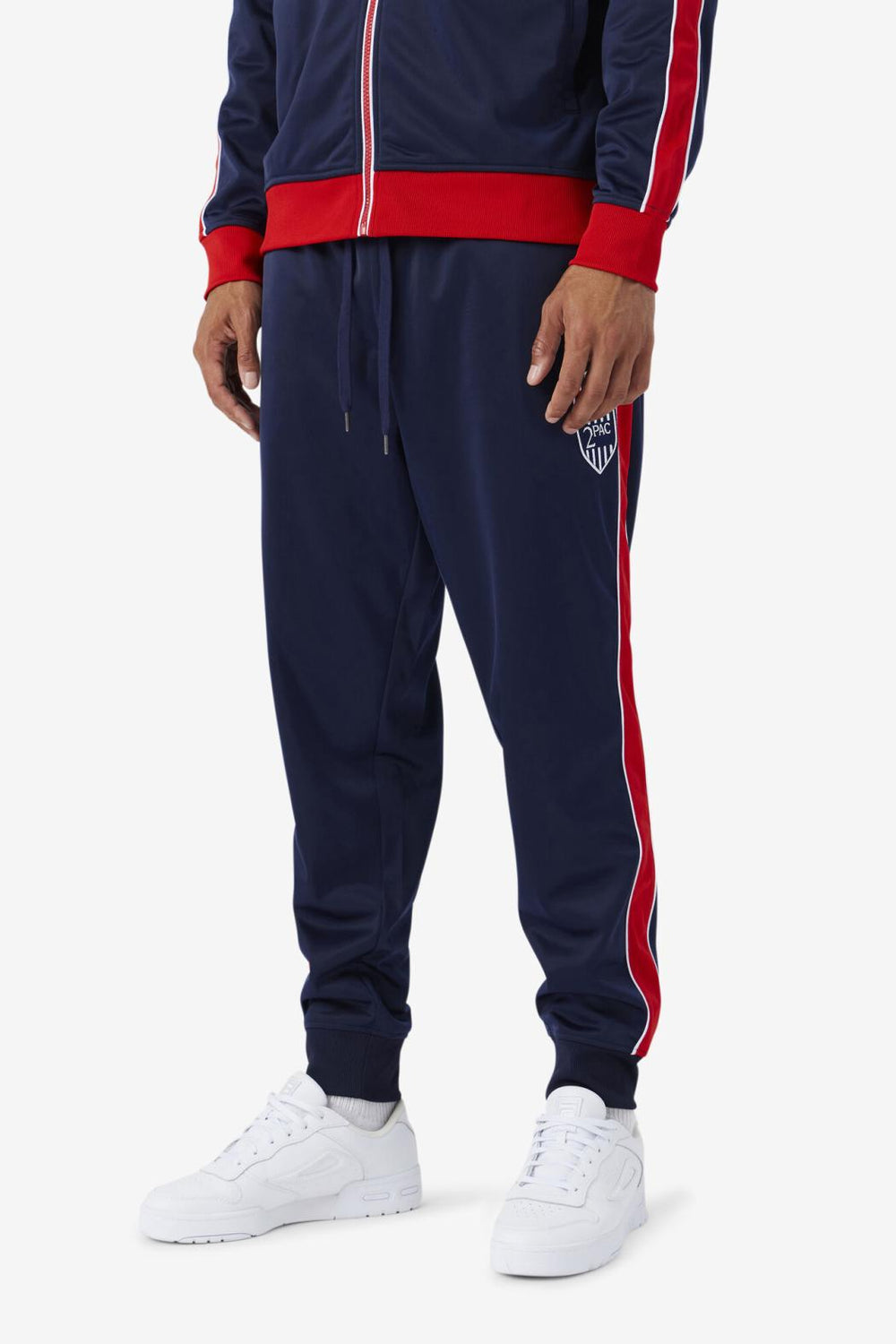FILA 2Pac Track Pant 410 FILA NAVY / FILA RED / WHITE | Men Sweatsuits &amp; Tracksuits