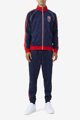FILA 2Pac Track Pant 410 FILA NAVY / FILA RED / WHITE | Men Sweatsuits &amp; Tracksuits