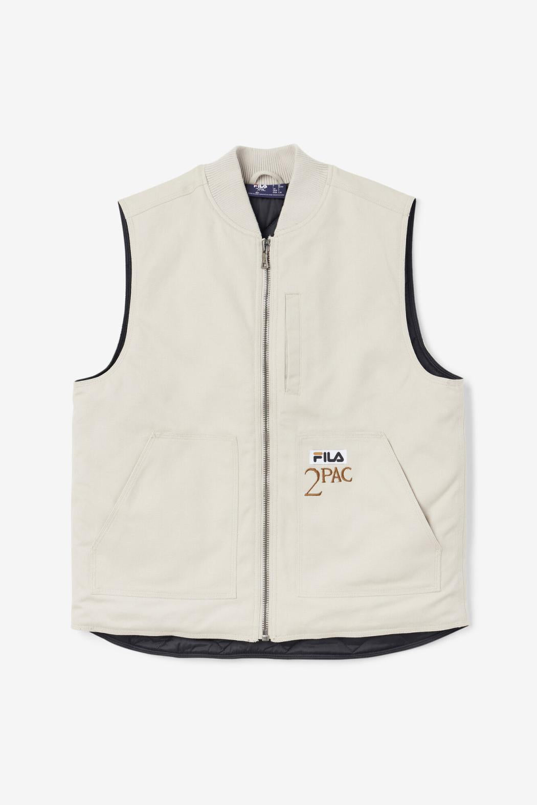FILA 2Pac Vest 031 DOVE / BLACK | Men Sweaters &amp; Outerwear