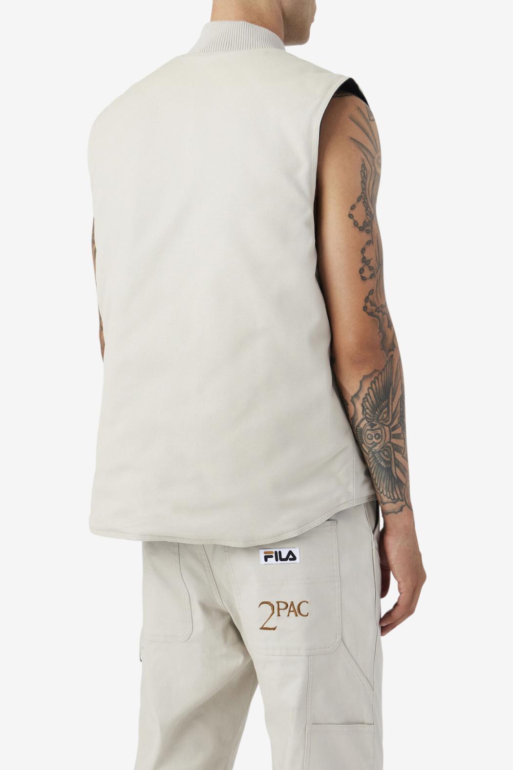 FILA 2Pac Vest 031 DOVE / BLACK | Men Sweaters &amp; Outerwear