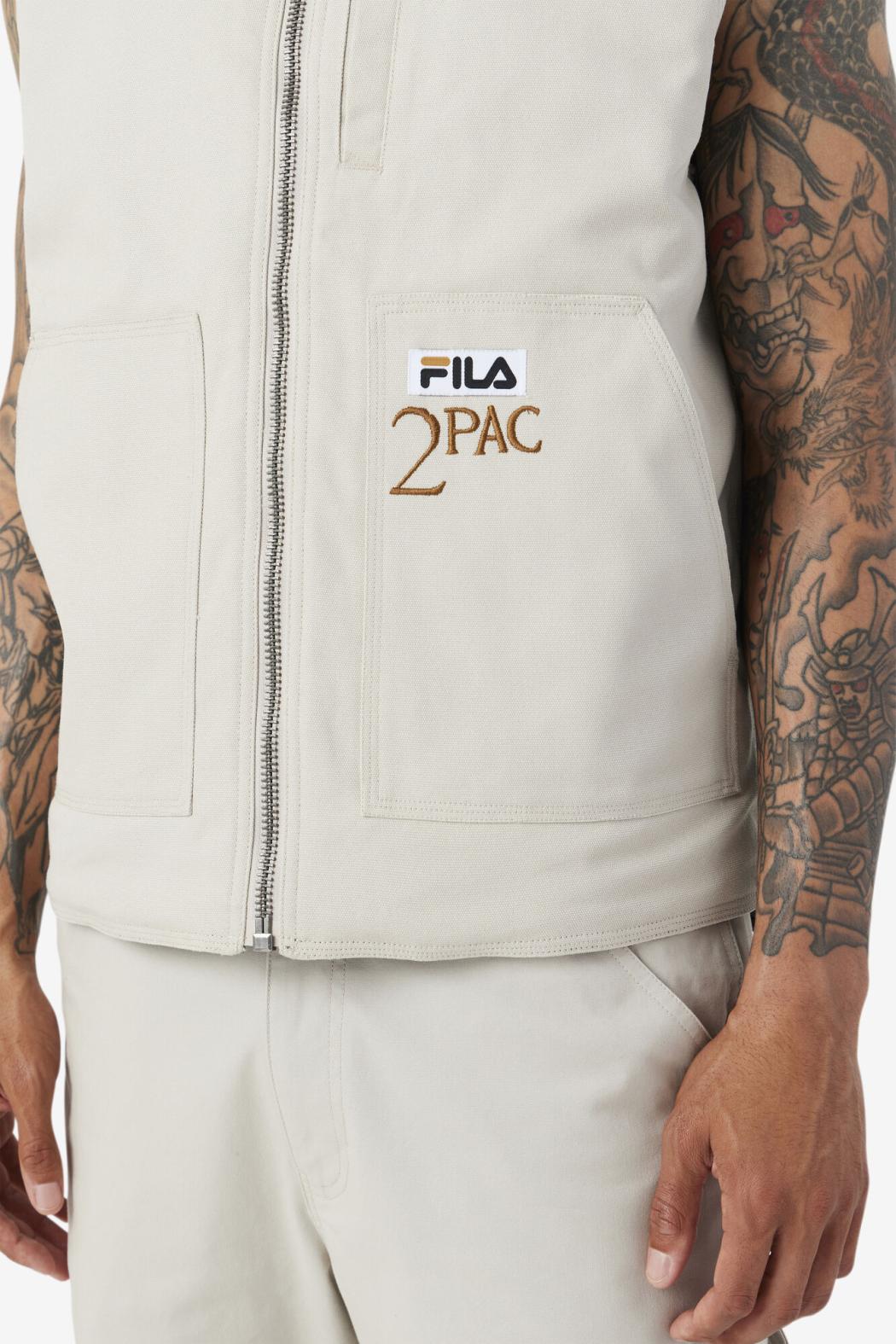 FILA 2Pac Vest 031 DOVE / BLACK | Men Sweaters &amp; Outerwear