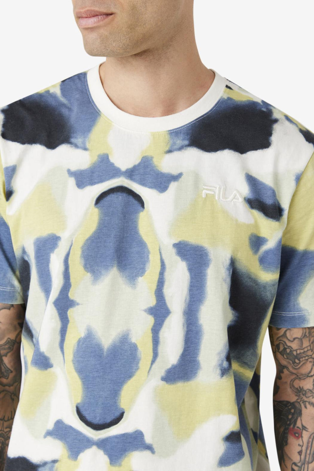 FILA Acotas Tee 177 BABY'S BREATH BRUSHSTROKE PRINT | Men Tops