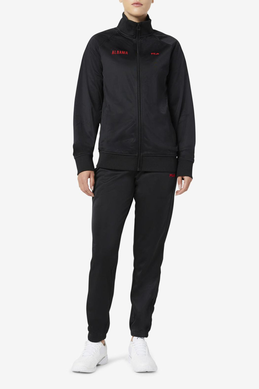 FILA Albania Track Jacket 001 BLACK / RED | Men Sweatsuits &amp; Tracksuits