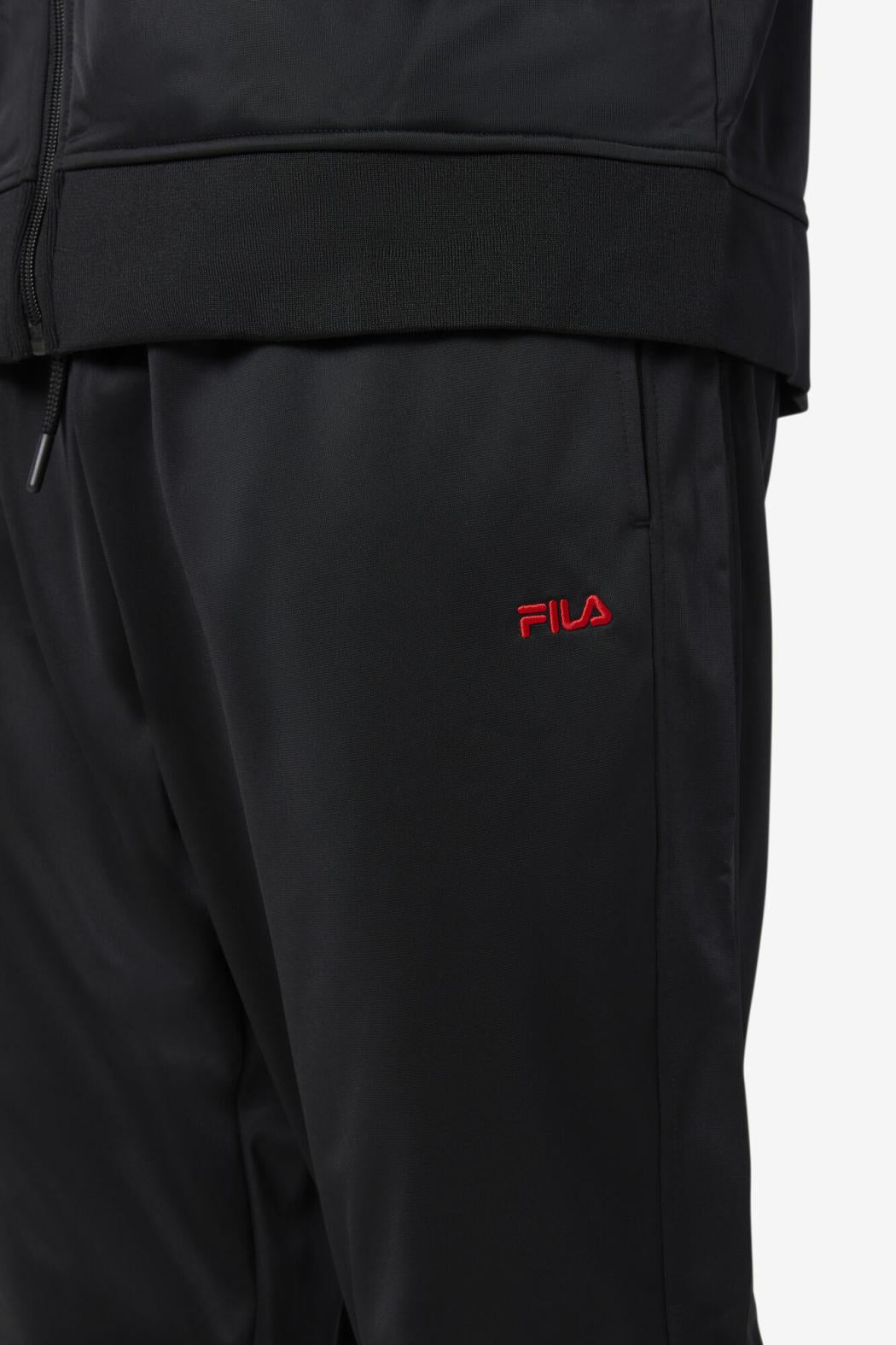 FILA Albania Track Pant 001 BLACK / RED | Men Sweatsuits &amp; Tracksuits