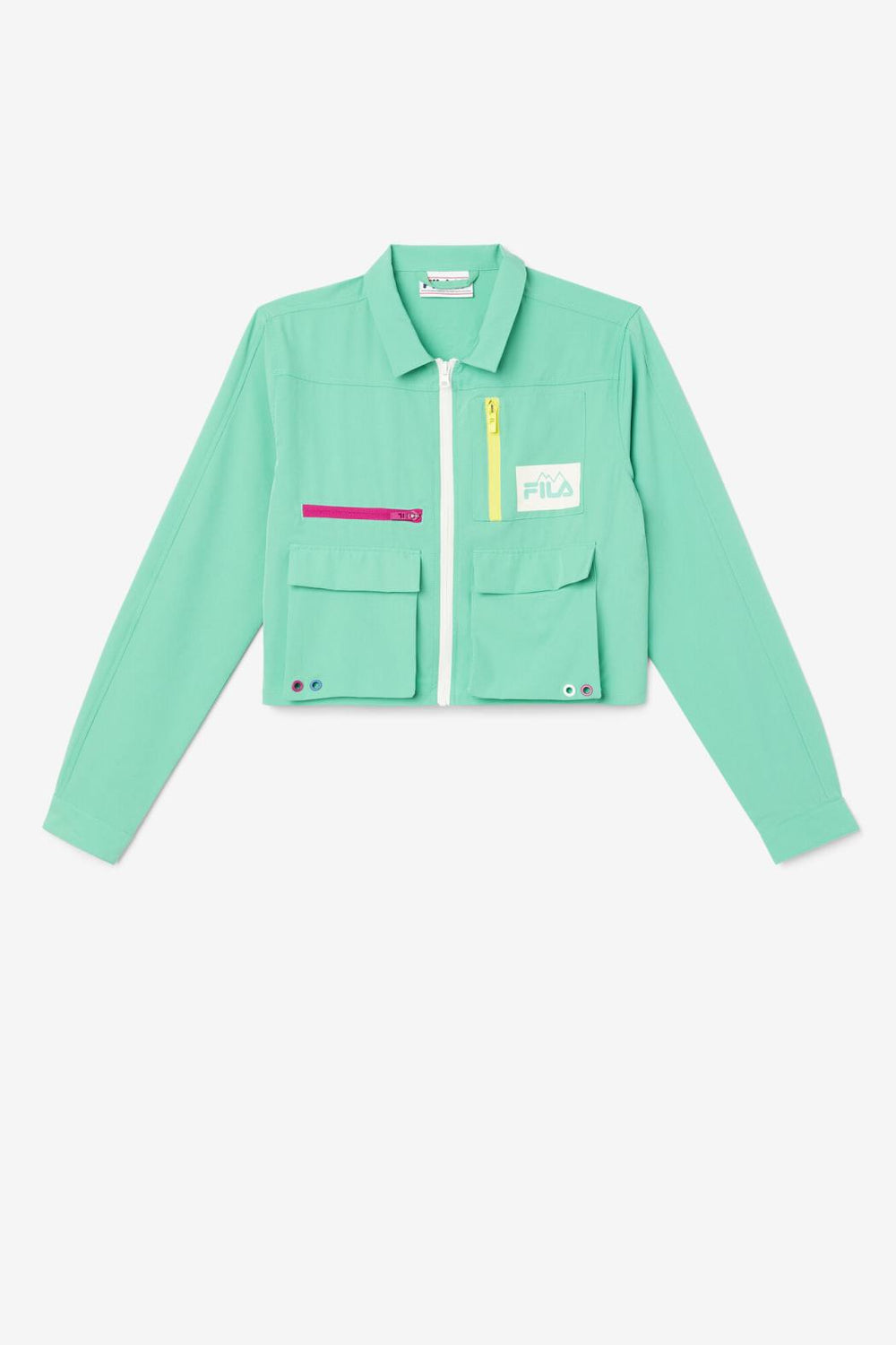 FILA Alina Zip Shirt 993 MARINE GREEN | Women Tops &amp; T-Shirts