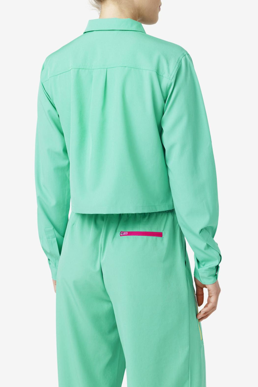 FILA Alina Zip Shirt 993 MARINE GREEN | Women Tops &amp; T-Shirts