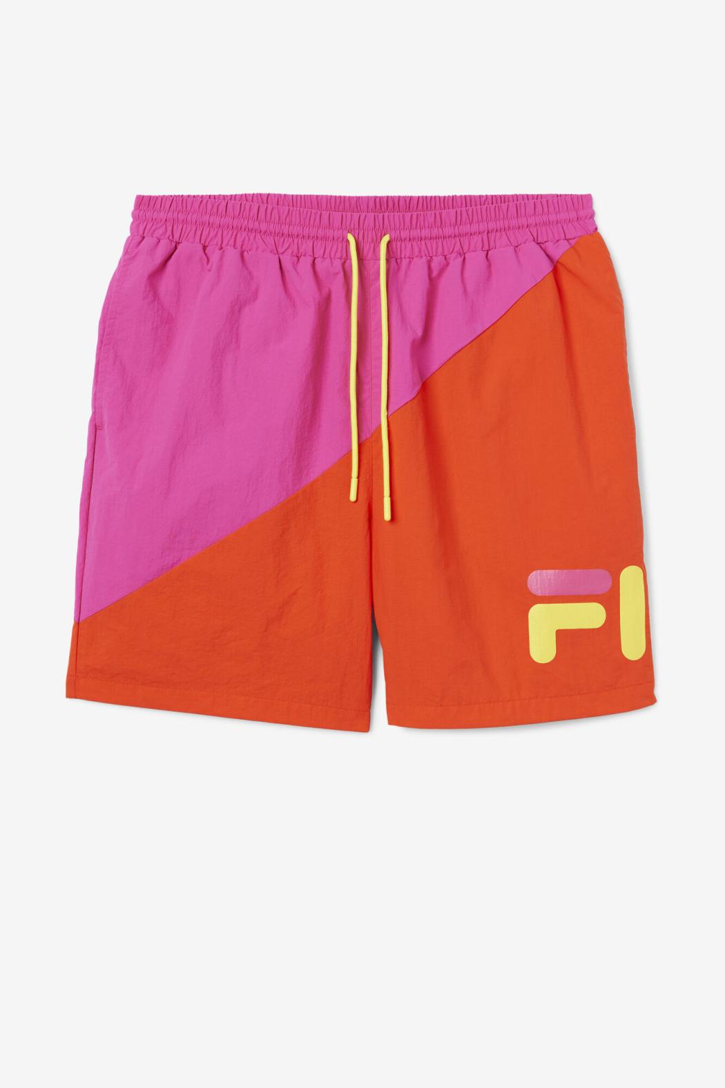 FILA Ama Swim Short 677 FUCHSIA PURPLE / CHERRY TOMATO / BLAZING YELLOW | Men Pants &amp; Shorts