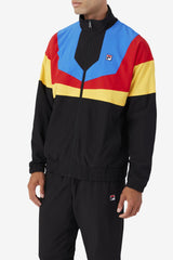 FILA Amar Track Jacket 001 BLACK / GOLD FUSION / FILA RED / PRINCE BLUE / WHITE | Men Sweatsuits &amp; Tracksuits