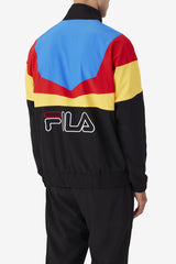 FILA Amar Track Jacket 001 BLACK / GOLD FUSION / FILA RED / PRINCE BLUE / WHITE | Men Sweatsuits &amp; Tracksuits