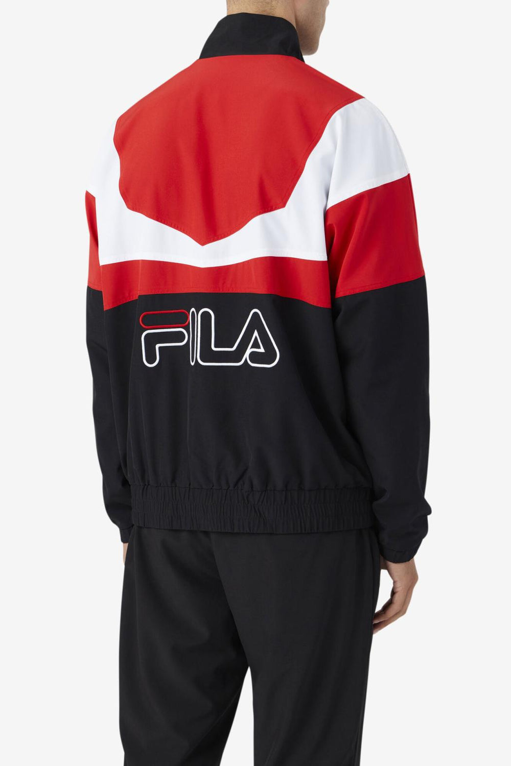 FILA Amar Track Jacket 002 BLACK / FILA RED / WHITE | Men Sweatsuits &amp; Tracksuits