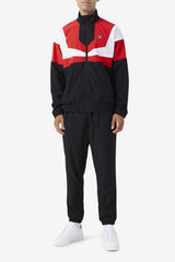 FILA Amar Track Jacket 002 BLACK / FILA RED / WHITE | Men Sweatsuits &amp; Tracksuits