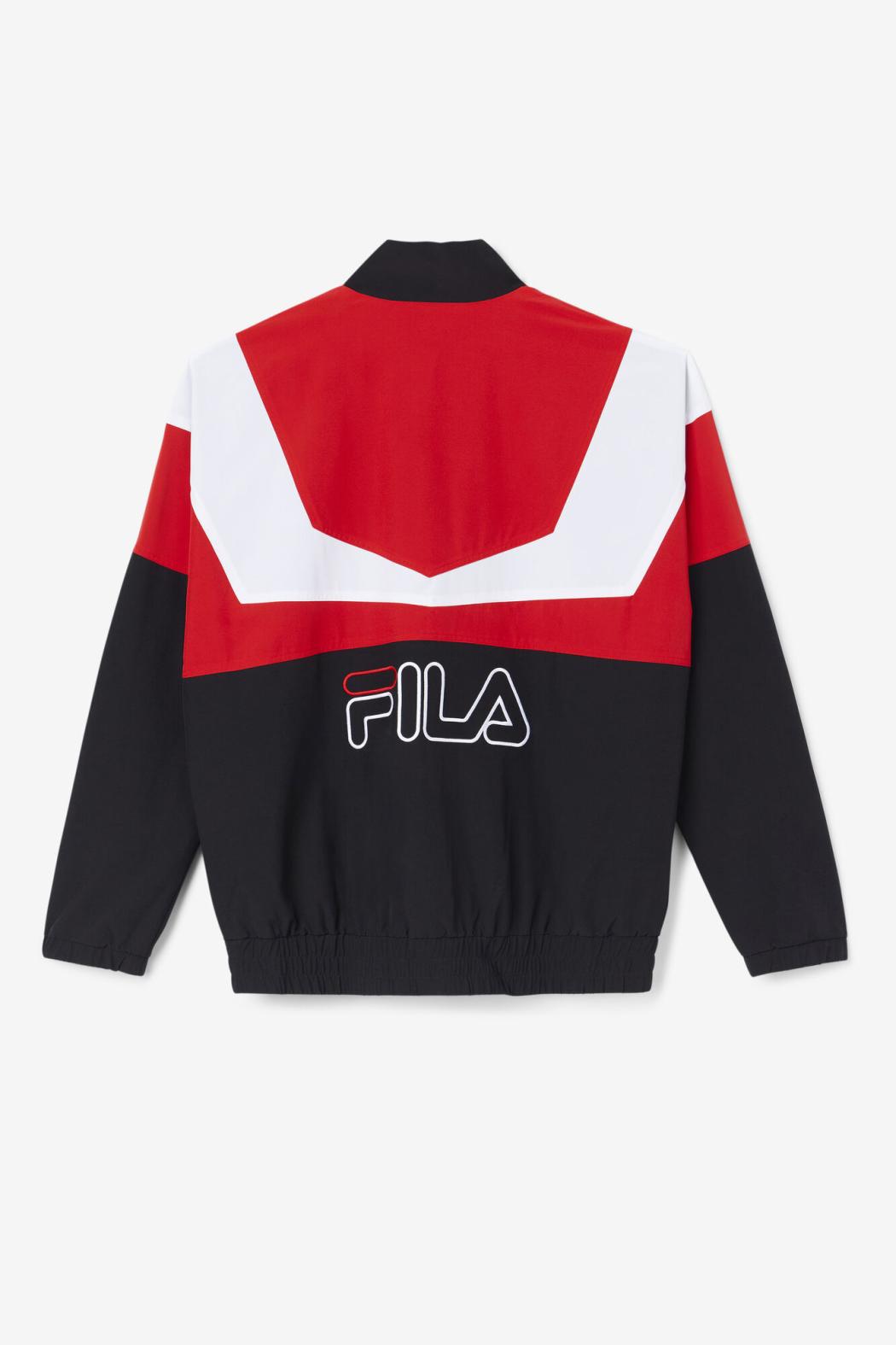 FILA Amar Track Jacket 002 BLACK / FILA RED / WHITE | Men Sweatsuits &amp; Tracksuits