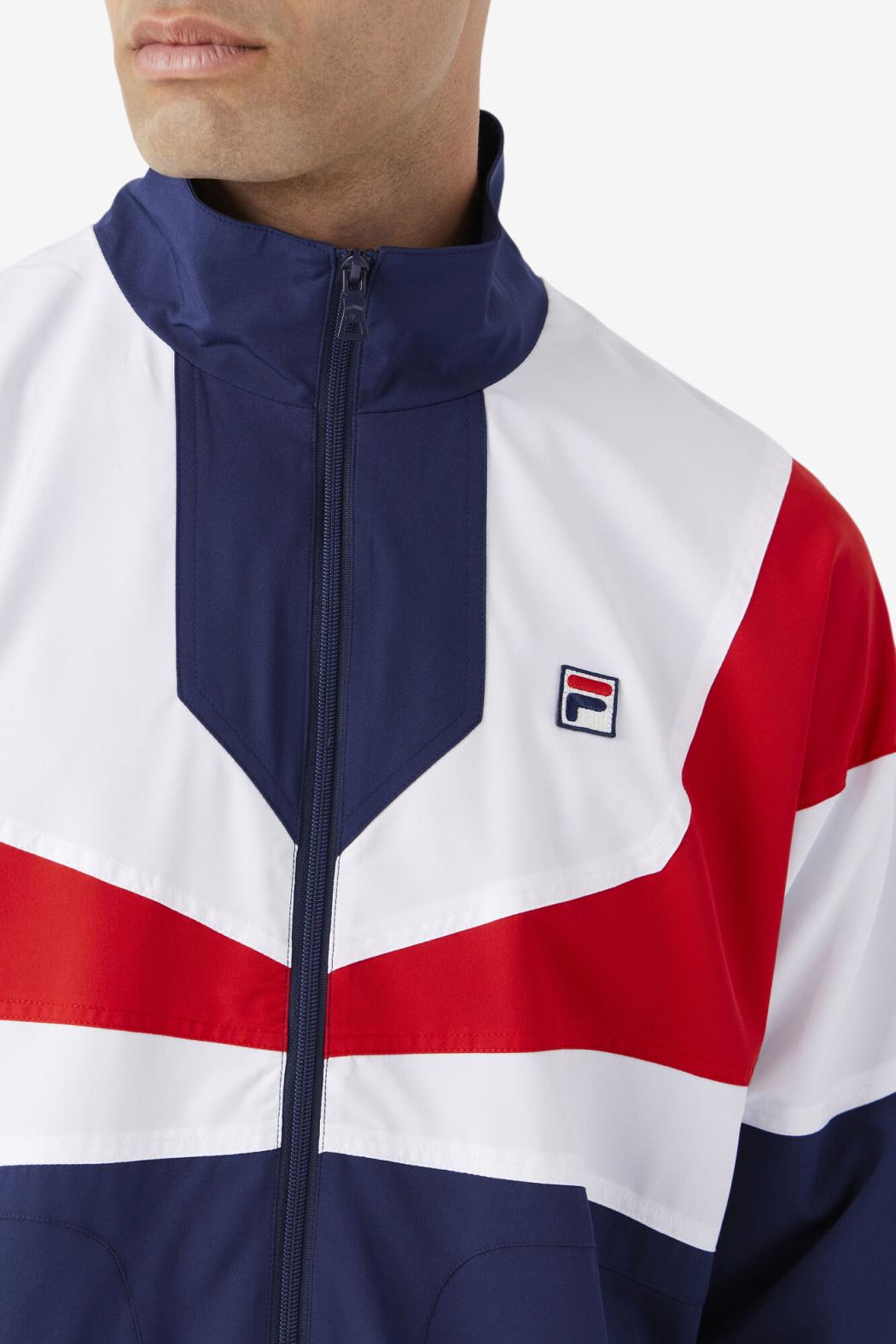 FILA Amar Track Jacket 410 FILA NAVY / WHITE / FILA RED | Men Sweatsuits &amp; Tracksuits