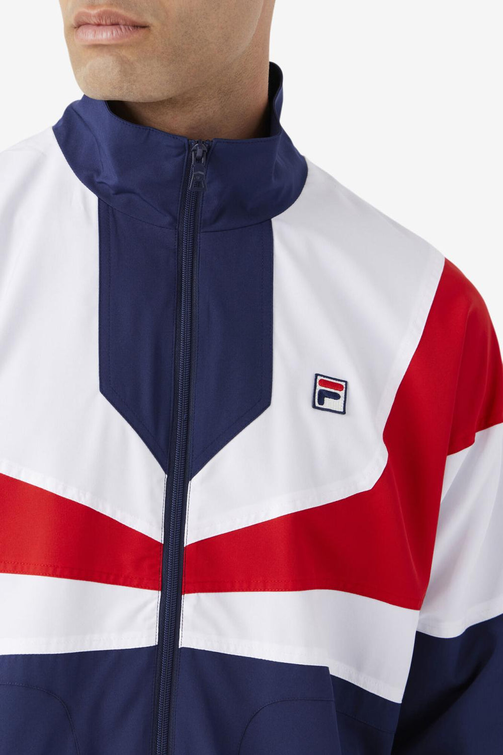 FILA Amar Track Jacket 410 FILA NAVY / WHITE / FILA RED | Men Sweatsuits &amp; Tracksuits
