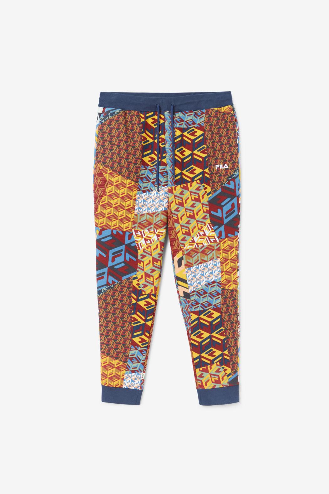FILA Amay Jogger 732 RADIANT YELLOW PRINT / MOONLIT OCEAN | Men Pants &amp; Shorts