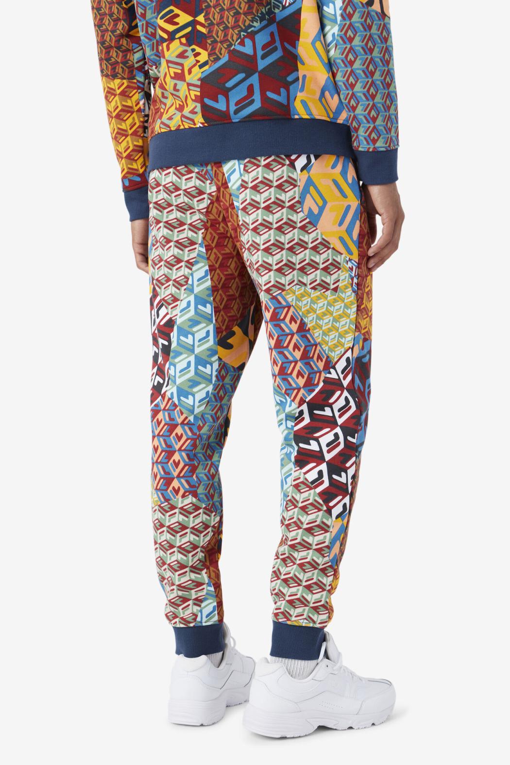 FILA Amay Jogger 732 RADIANT YELLOW PRINT / MOONLIT OCEAN | Men Pants &amp; Shorts