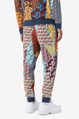 FILA Amay Jogger 732 RADIANT YELLOW PRINT / MOONLIT OCEAN | Men Pants &amp; Shorts