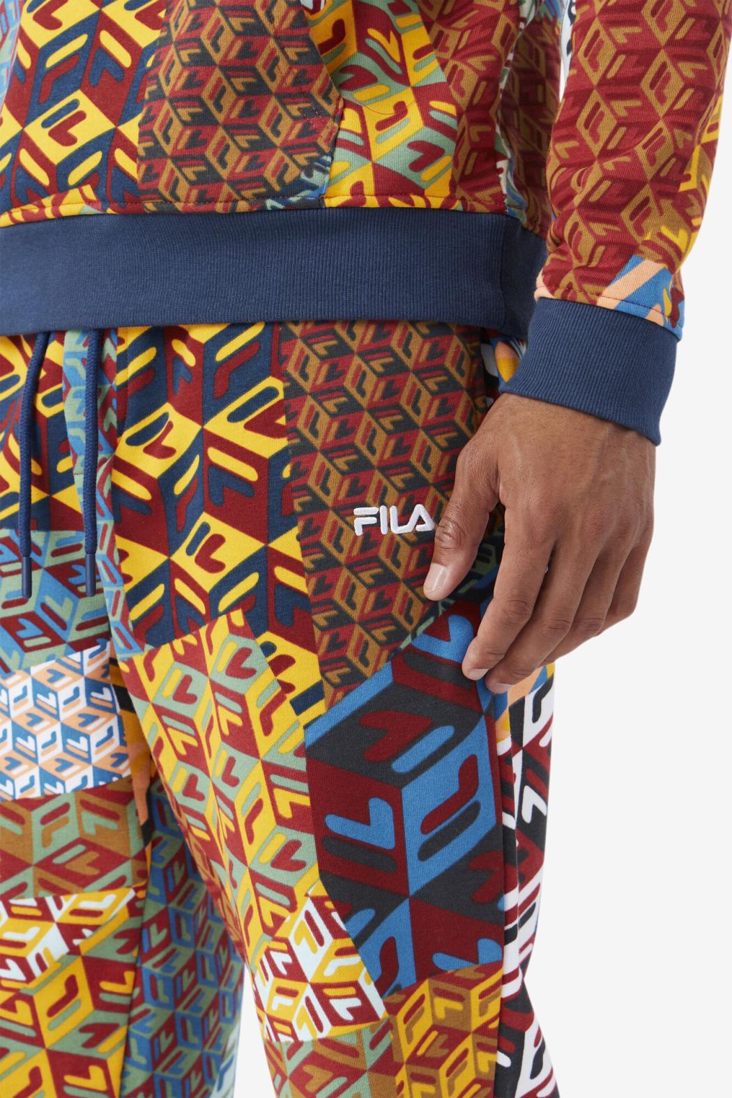 FILA Amay Jogger 732 RADIANT YELLOW PRINT / MOONLIT OCEAN | Men Pants &amp; Shorts