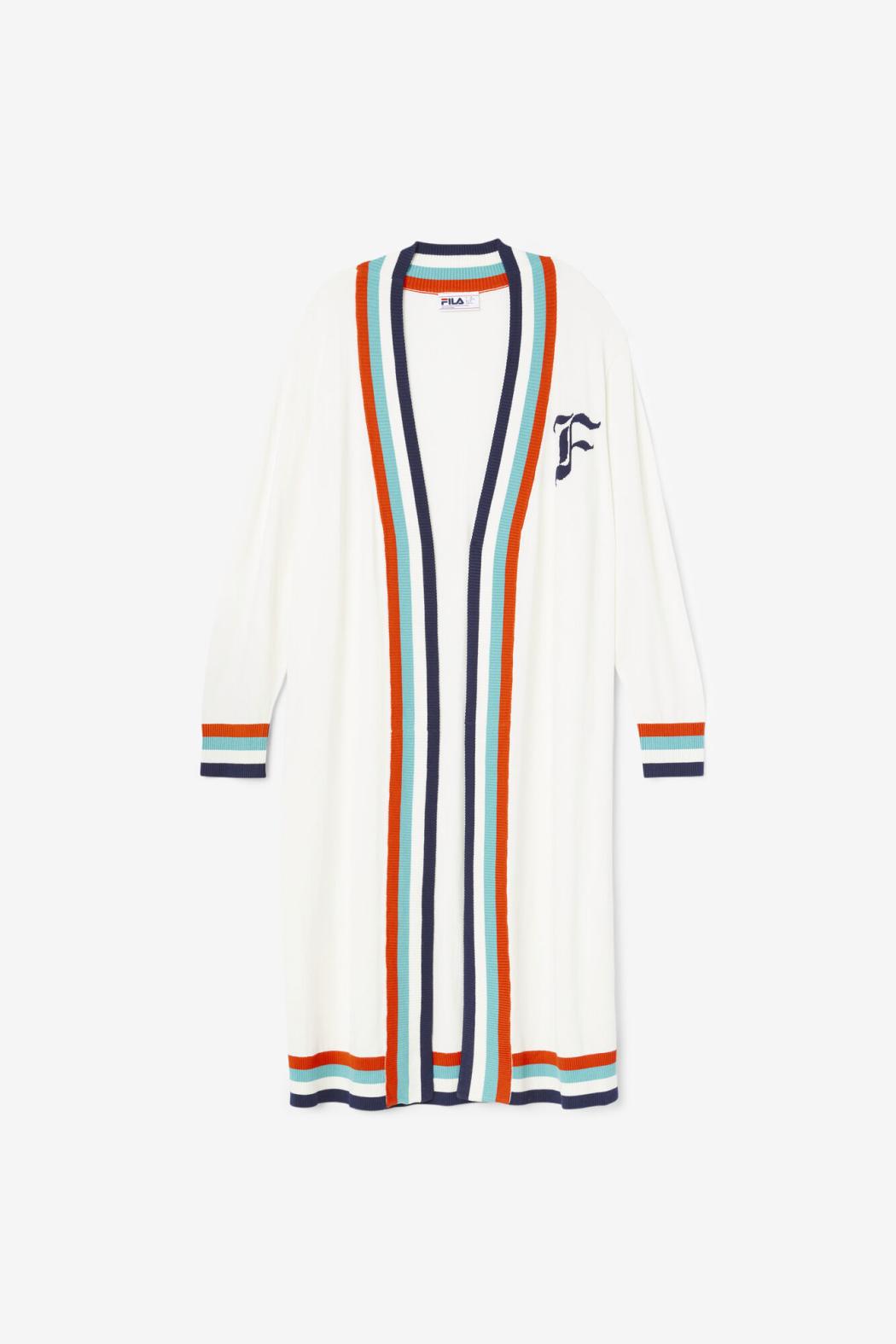 FILA Angelina Maxi Cardigan 300 TOFU | Women Sweatshirts &amp; Hoodies