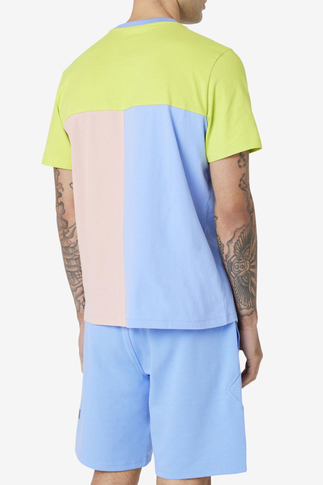 FILA Anvit Crew 918 CORNFLOWER BLUE / LIME PUNCH / CORAL CLOUD | Men Tops