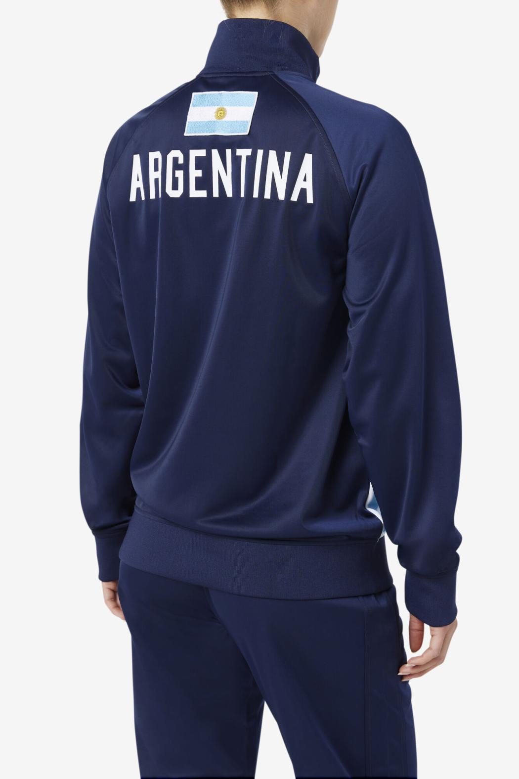 FILA Argentina Track Jacket 412 NAVY / WHITE / BALTIC SEA | Men Sweatsuits &amp; Tracksuits