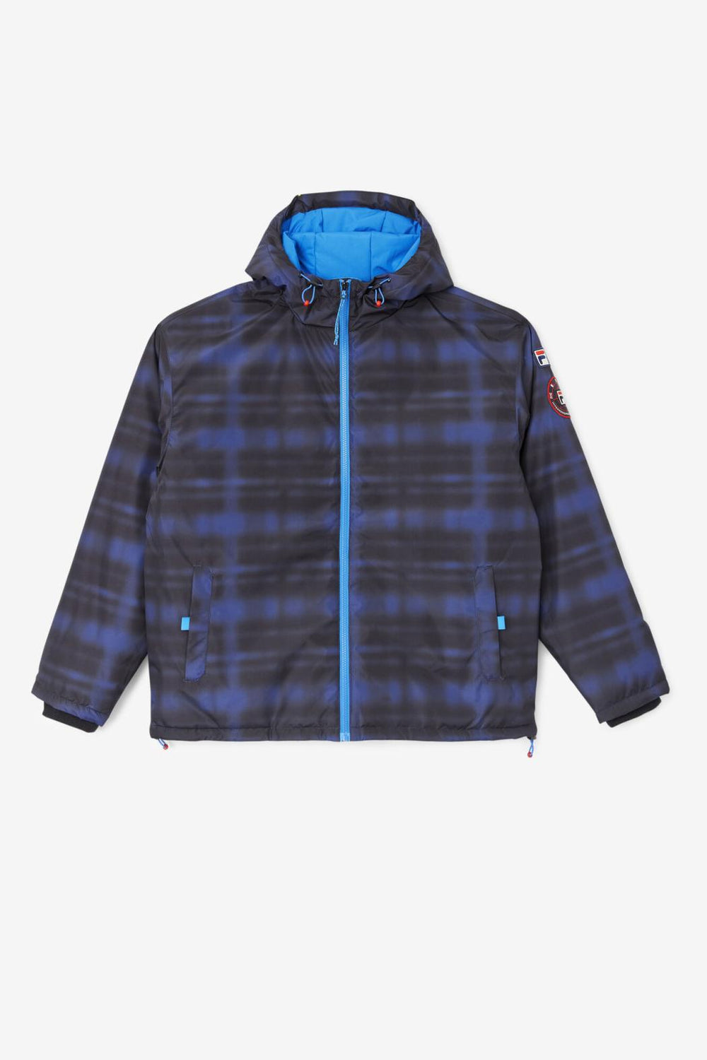 FILA Beta Puffer Jacket 003 BLUE SHADOW CHECK | Men Sweaters &amp; Outerwear