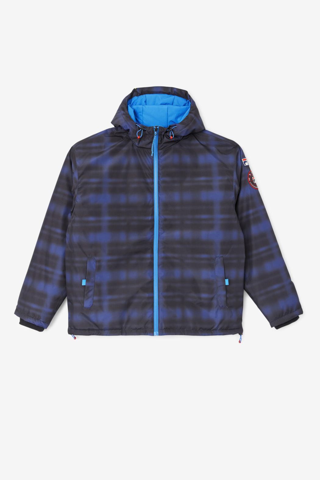 FILA Beta Puffer Jacket 003 BLUE SHADOW CHECK | Men Sweaters &amp; Outerwear
