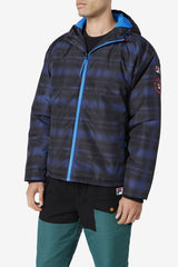 FILA Beta Puffer Jacket 003 BLUE SHADOW CHECK | Men Sweaters &amp; Outerwear
