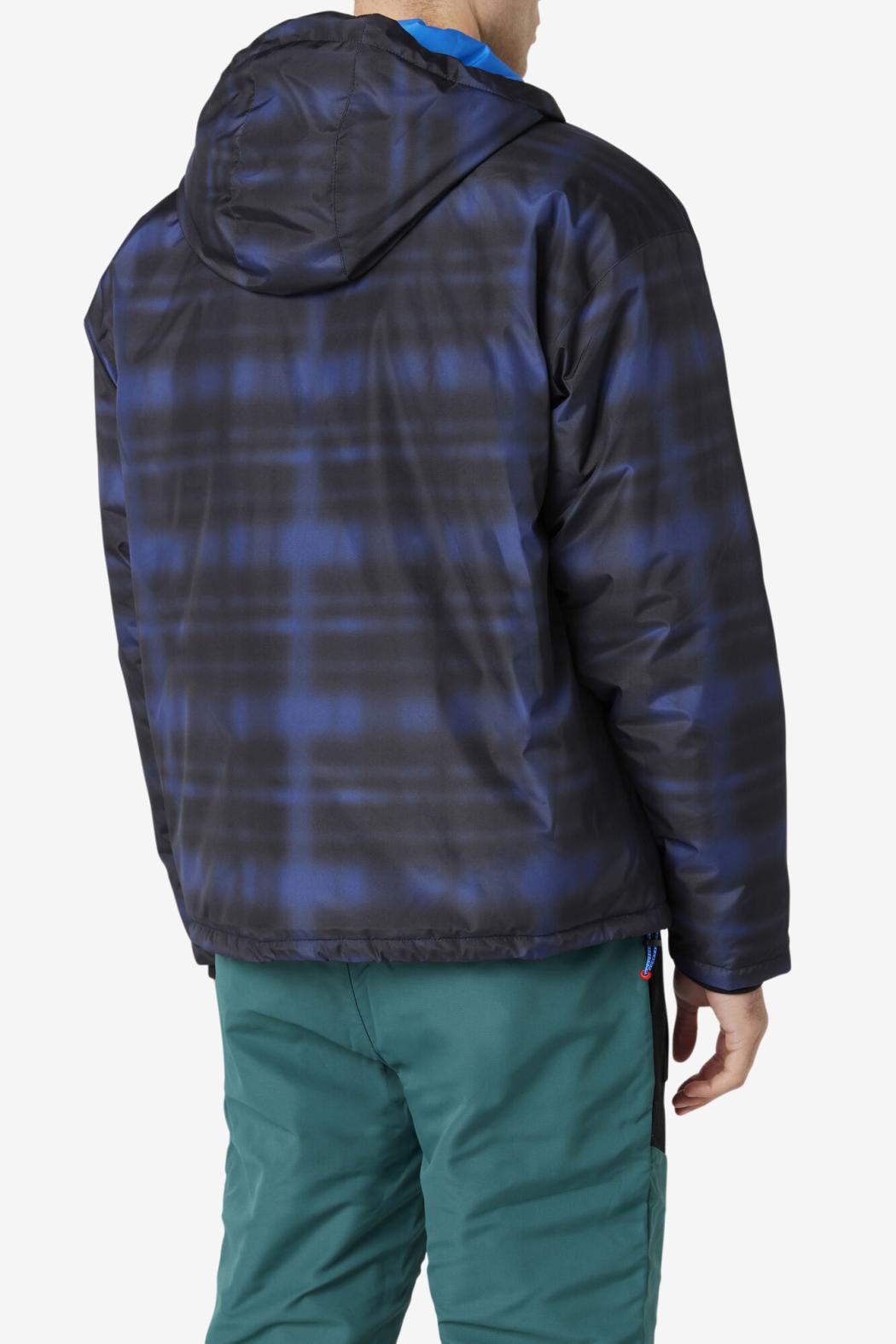 FILA Beta Puffer Jacket 003 BLUE SHADOW CHECK | Men Sweaters &amp; Outerwear