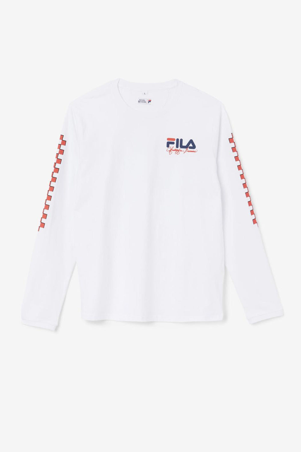 FILA Bevans Park Long Sleeve Tee 100 WHITE | Men Tops