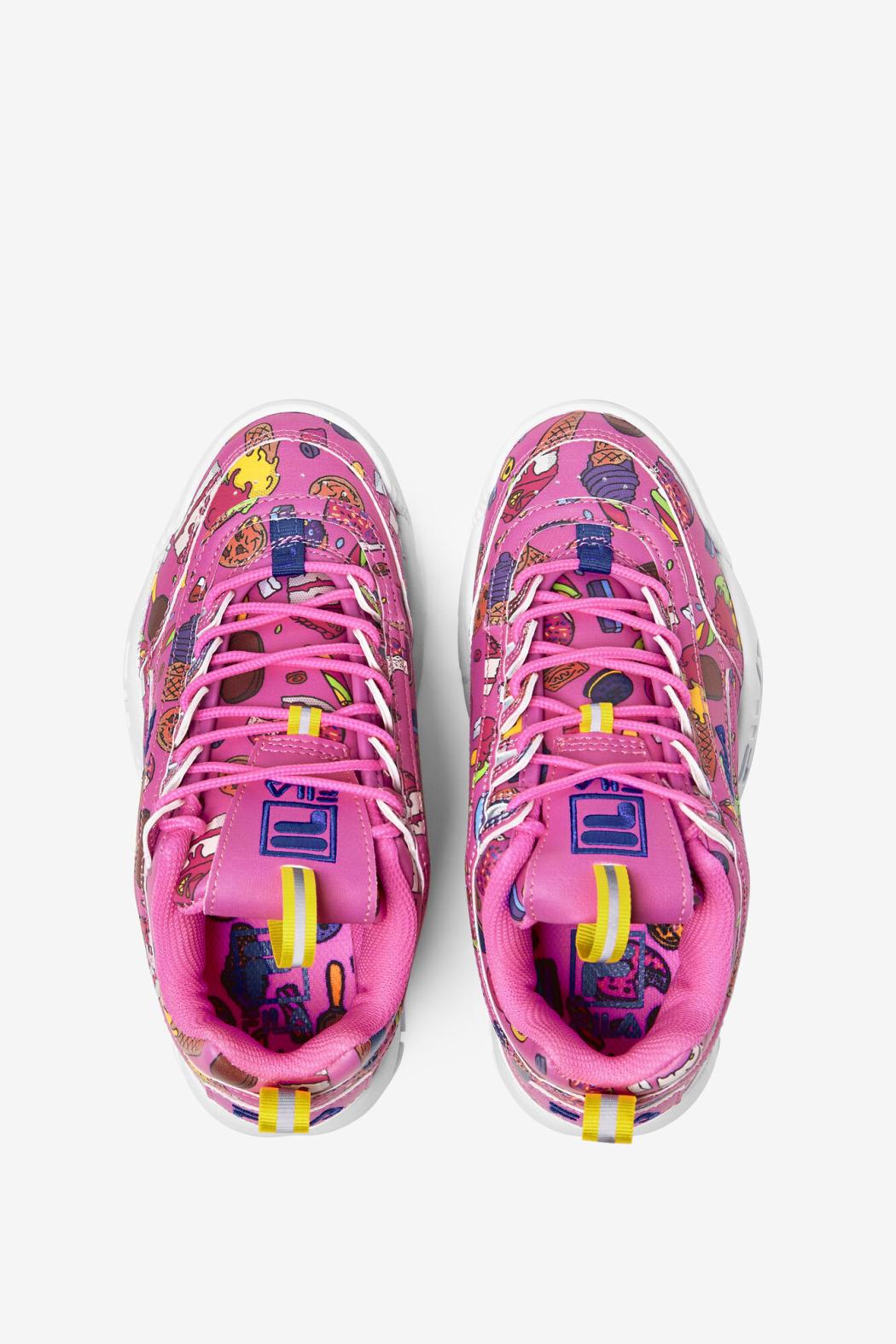 FILA Big Kids' Disruptor 2 Premium 694 SUGAR PLUM / ELECTRIC PURPLE / LEMON | Kids Big Kids (3.5-7)