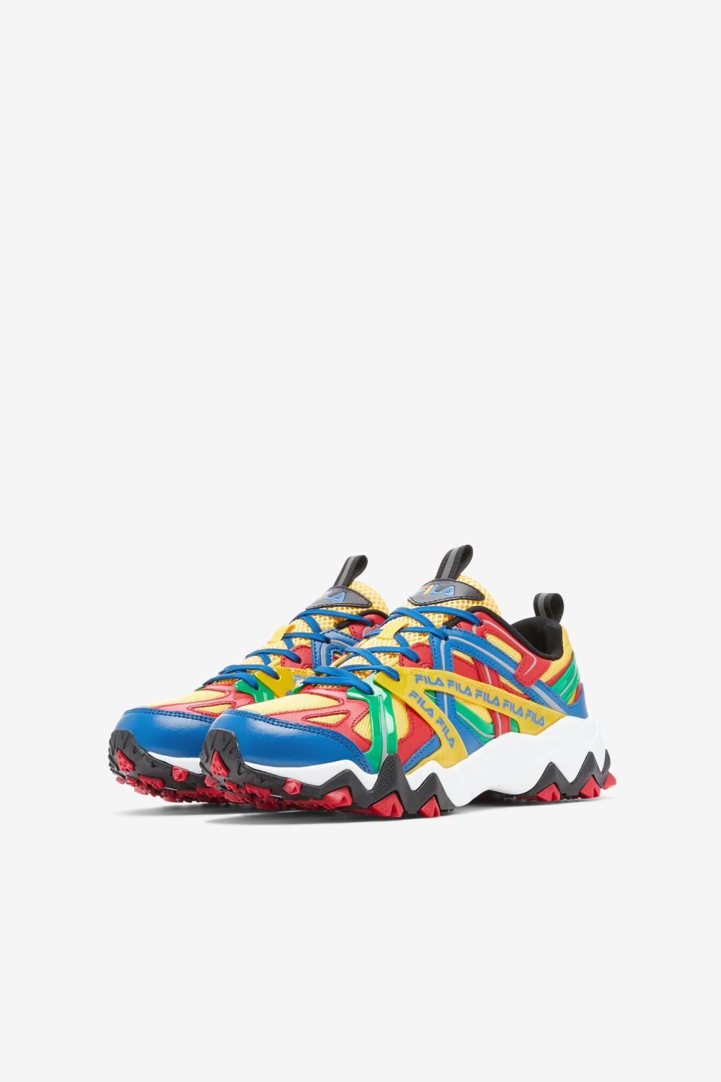 FILA Big Kids' Electromont 732 LEMON / FILA RED / IMPERIAL BLUE | Kids Big Kids (3.5-7)