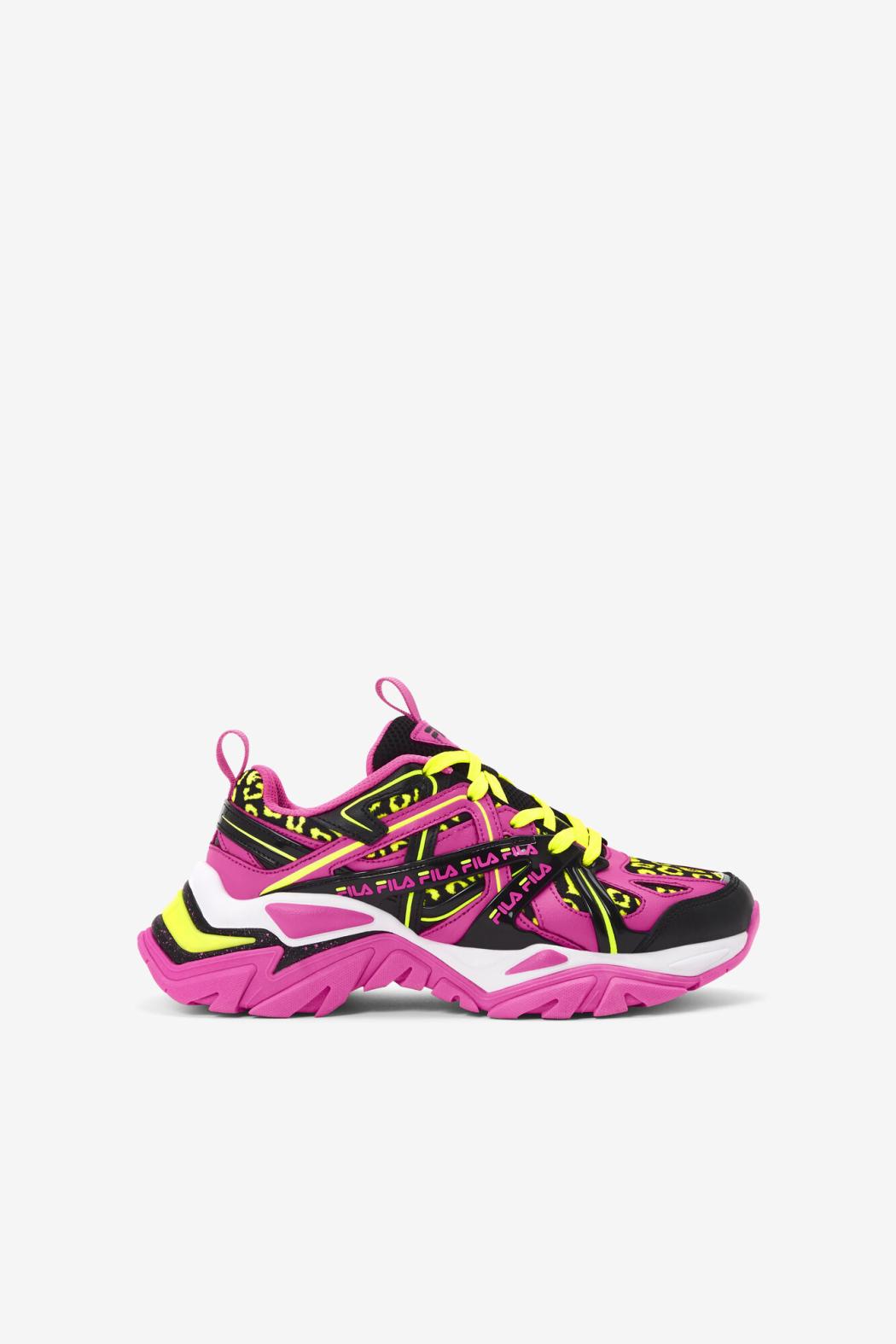 FILA Big Kids' Electrove 2 652 KNOCKOUT PINK / BLACK / WHITE | Kids Big Kids (3.5-7)