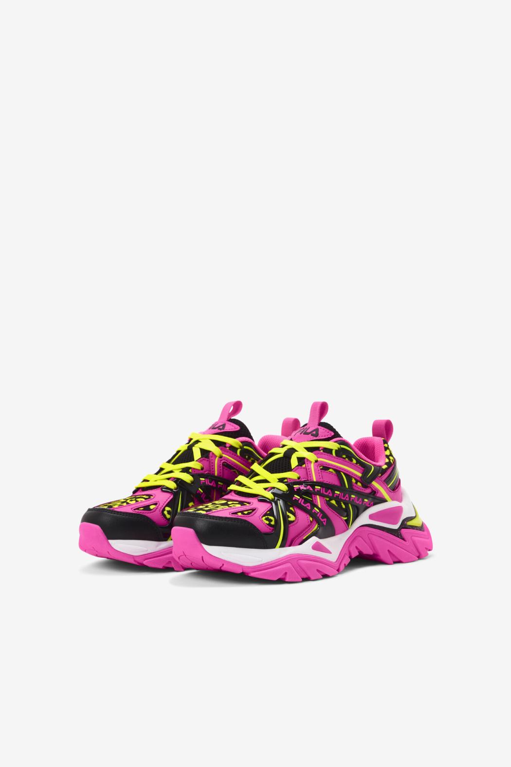 FILA Big Kids' Electrove 2 652 KNOCKOUT PINK / BLACK / WHITE | Kids Big Kids (3.5-7)