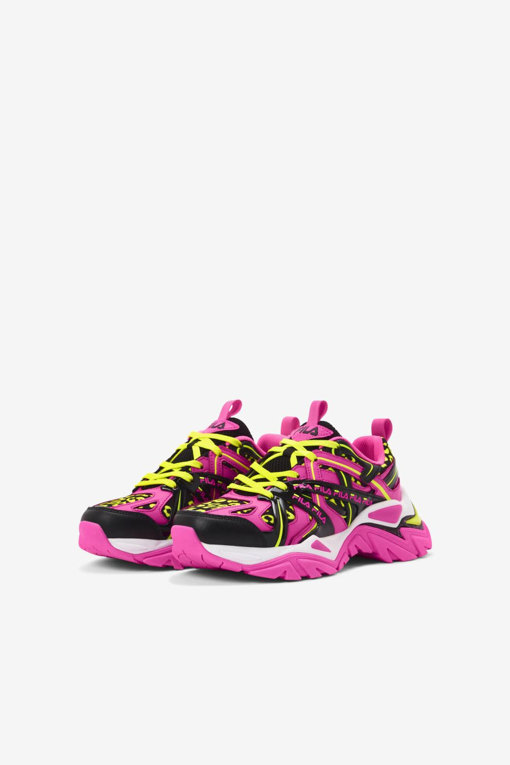FILA Big Kids' Electrove 2 652 KNOCKOUT PINK / BLACK / WHITE | Kids Big Kids (3.5-7)