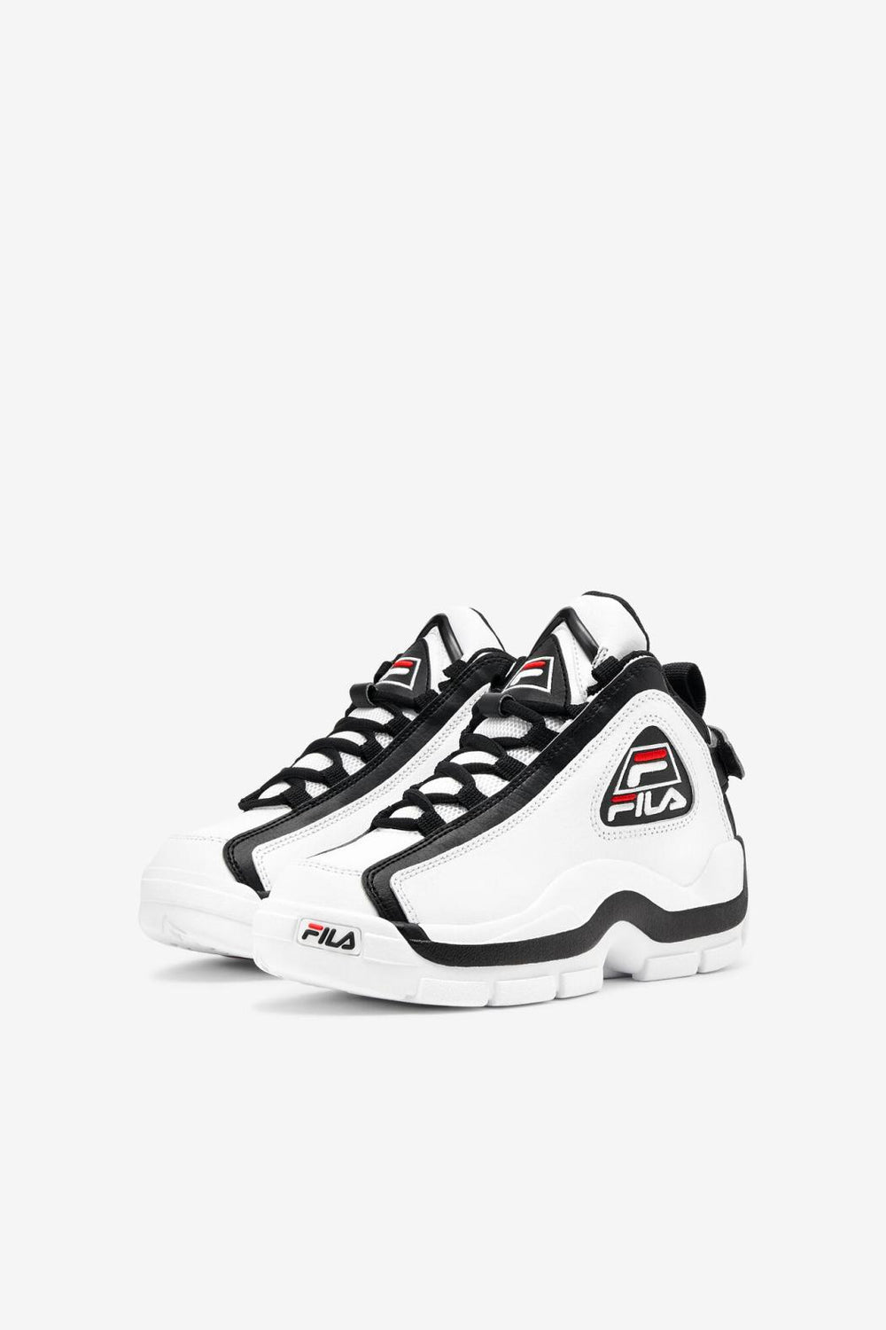 FILA Big Kids' Grant Hill 2 113 WHITE / BLACK / FILA RED | Kids Big Kids (3.5-7)