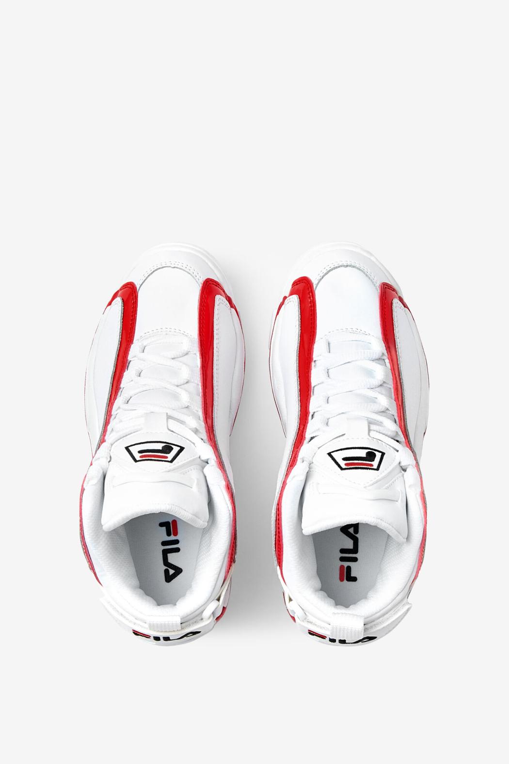FILA Big Kids' Grant Hill 2 114 WHITE / FILA RED / BLACK | Kids Big Kids (3.5-7)