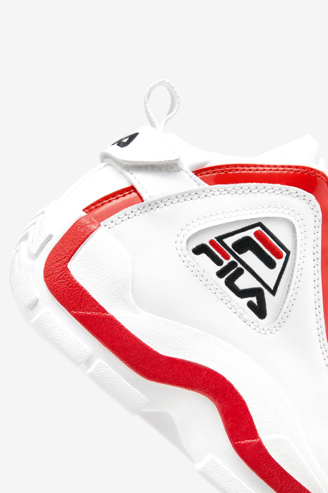 FILA Big Kids' Grant Hill 2 114 WHITE / FILA RED / BLACK | Kids Big Kids (3.5-7)