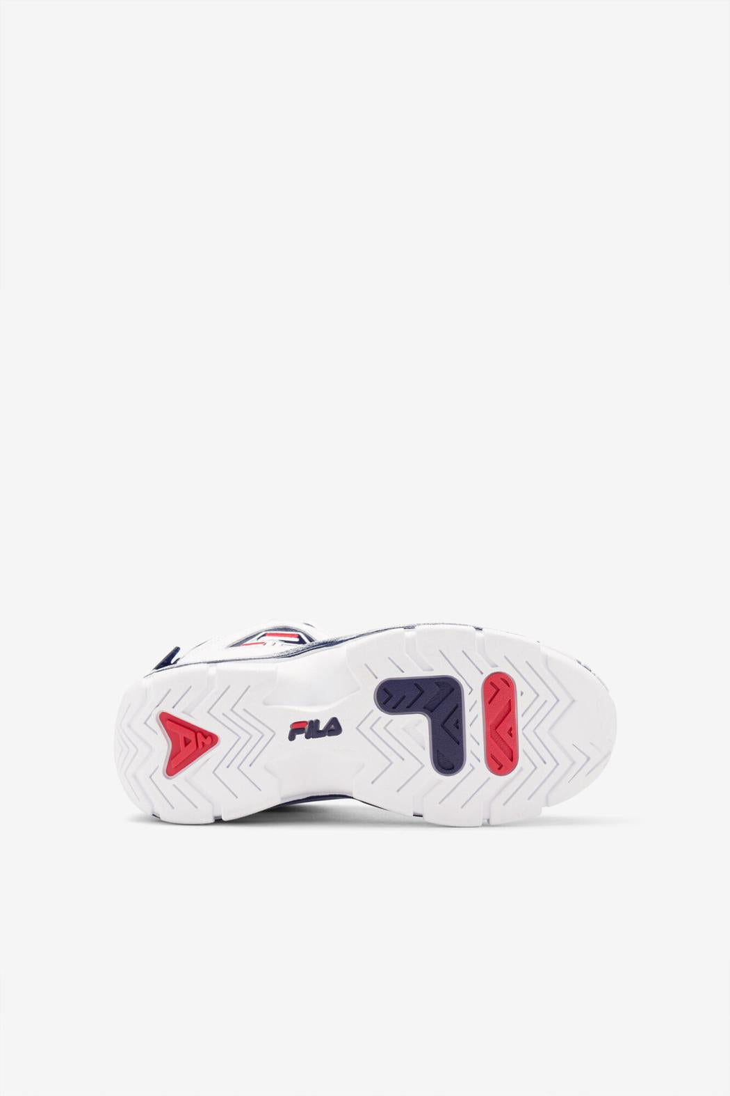 FILA Big Kids' Grant Hill 2 125 WHITE / NAVY / RED | Kids Big Kids (3.5-7)