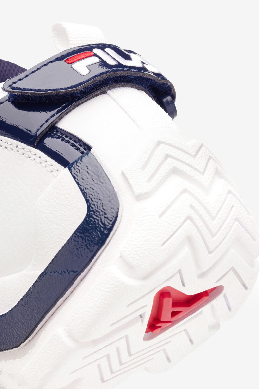 FILA Big Kids' Grant Hill 2 125 WHITE / NAVY / RED | Kids Big Kids (3.5-7)