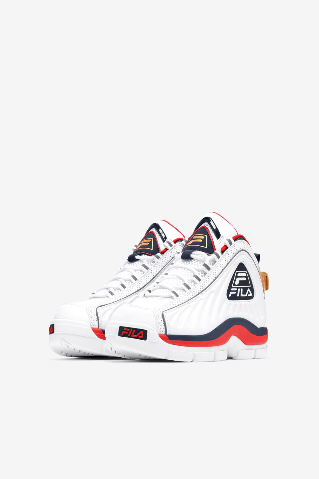 FILA Big Kids' Grant Hill 2 Game Break 125 WHITE / DRESS BLUES / FILA RED | Kids Big Kids (3.5-7)