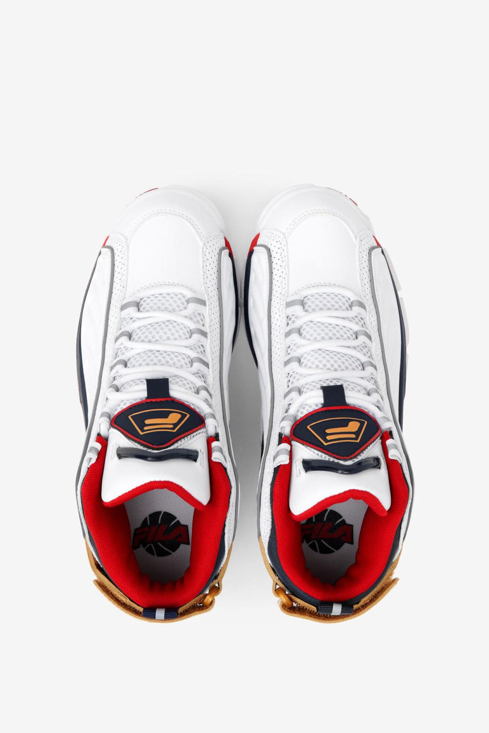 FILA Big Kids' Grant Hill 2 Game Break 125 WHITE / DRESS BLUES / FILA RED | Kids Big Kids (3.5-7)