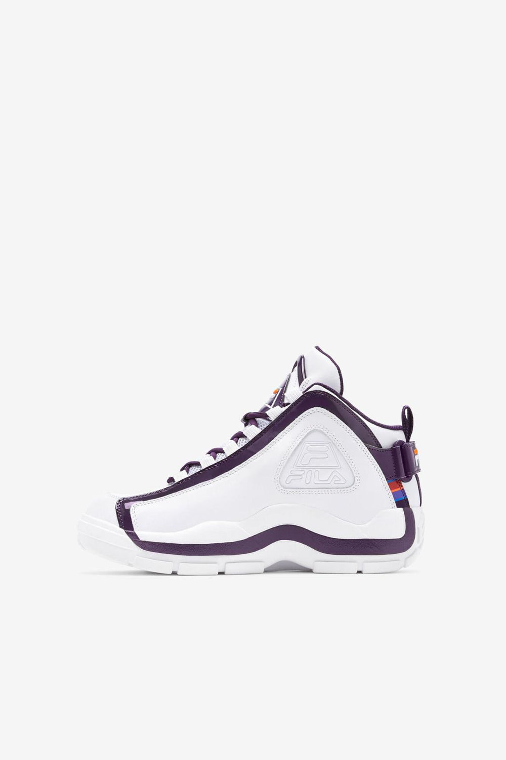 FILA Big Kids' Grant Hill 2 History 133 WHITE / PURPLE PENNANT / VIBRANT ORANGE | Kids Big Kids (3.5-7)