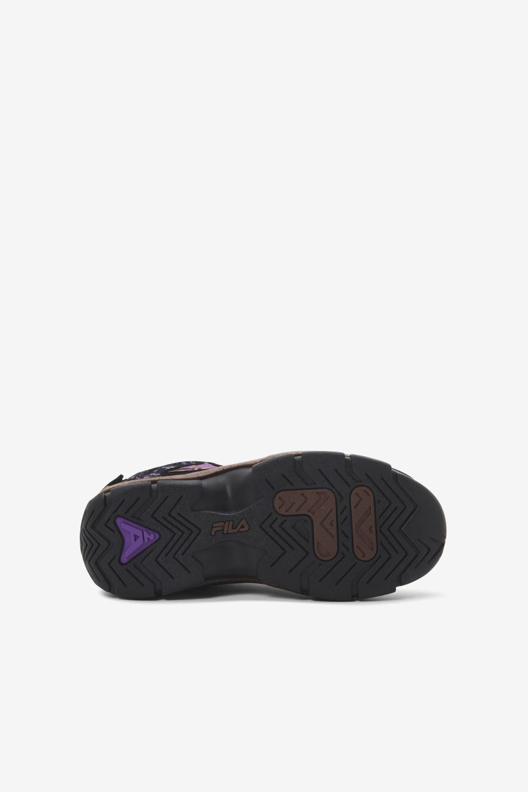 FILA Big Kids' Grant Hill 2 Outdoor 972 BLACK / PINECONE / ELECTRIC PURPLE | Kids Grant Hill